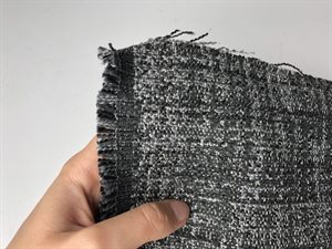 Møbelstof - flotte grå toner i tweed look